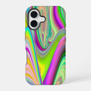 Geist der Sommerbrise, Abstrakte 3D-Regenbogenkuns iPhone 16 Hülle