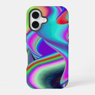 Geist der Sommerbrise, abstrakte 3D-Regenbogenkuns iPhone 16 Hülle