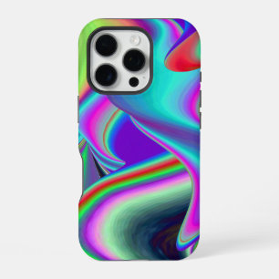 Geist der Sommerbrise, abstrakte 3D-Regenbogenkuns iPhone 16 Pro Hülle