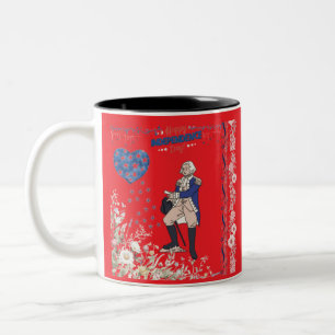 Geist der Unabhängigkeit Leuchtet hellrot Zweifarbige Tasse