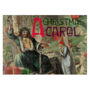 Geist-der-Weihnachtsgeschenk-Illustration Scrooge Schneidebrett