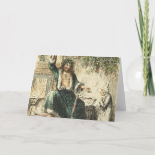 Geist der Weihnachtszeit Gegenwart Feiertagskarte