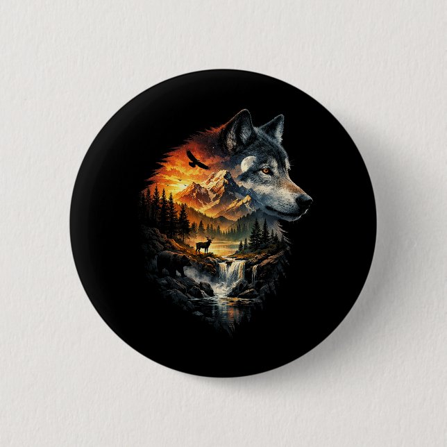 Geist der Wildnis Button (Vorderseite)