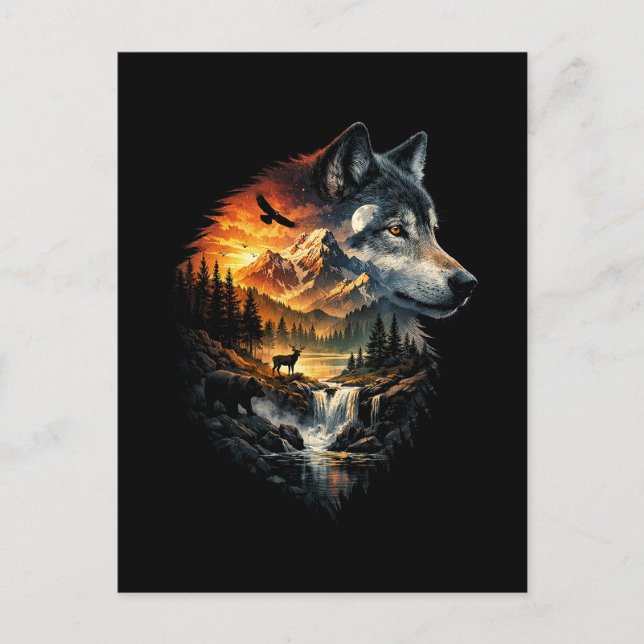 Geist der Wildnis Postkarte (Vorderseite)