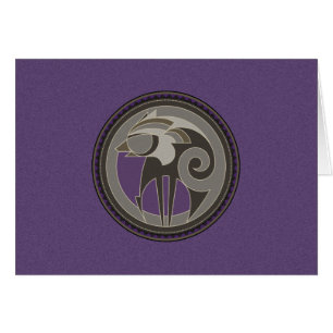 Geist der Wolf-Grußkarte