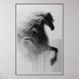 Geist des Abstrakten Smoky-Stallions Poster