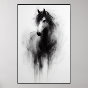 Geist des Abstrakten Smoky-Stallions Poster