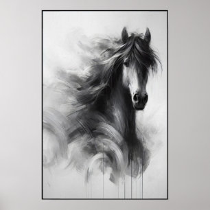 Geist des Abstrakten Smoky-Stallions Poster