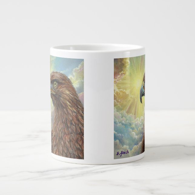 Geist des Adlers Jumbo-Tasse (Vorderseite)