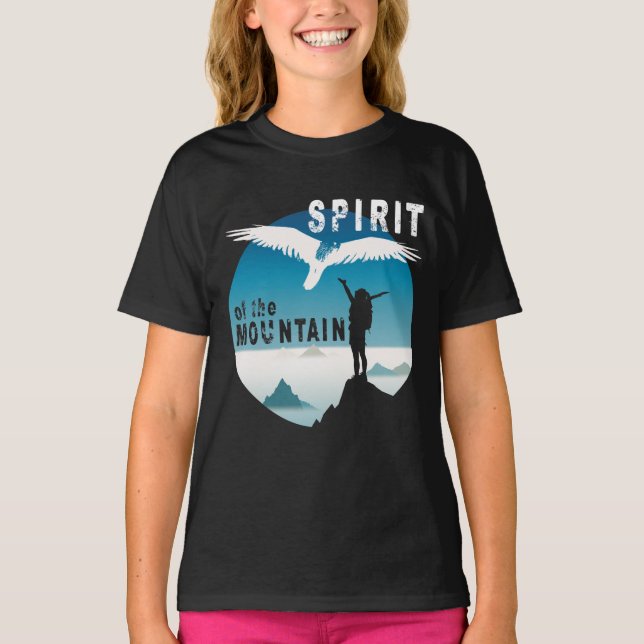 Geist des Berges - WanderGirl T-Shirt (Vorderseite)