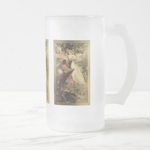 Geist des Frühlings von Alphonse Mucha Mattglas Bierglas
