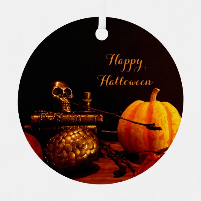Geist des Herbstes - Stillleben Ornament Aus Metall (Vorderseite)