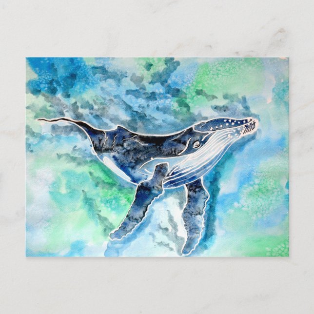 Geist des Humpback Whale Postkarte (Vorderseite)