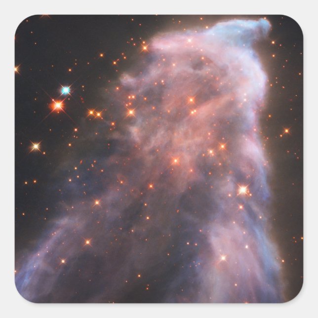 Geist des Kassiopeianebels Quadratischer Aufkleber (Vorderseite)