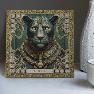 Geist des Panthers Personalisierte Stammeskunst Fliese