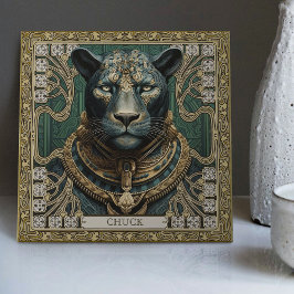 Geist des Personalisierten Panther-Stammes Fliese