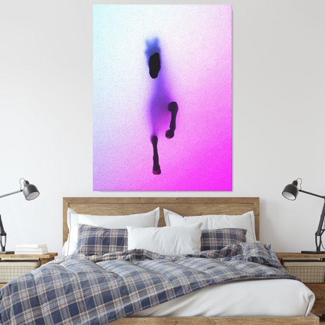 Geist des Pferdes - Abstrakte Mauer Kunst Leinwanddruck (Insitu (Schlafzimmer))
