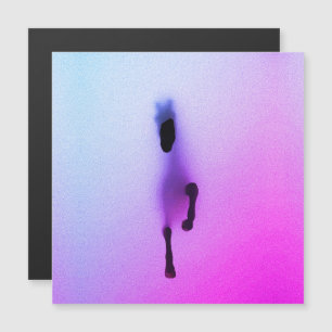 Geist des Pferdes – Abstrakte Wandkunst Magnetkarte