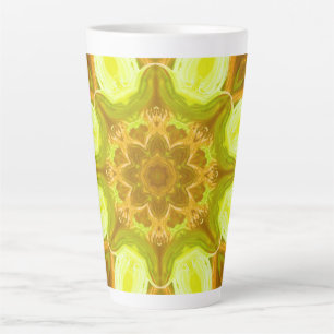 Geist des solaren Laubs abstraktes Muster  Milchtasse