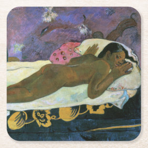 Geist des toten Watching, Gauguin Rechteckiger Pappuntersetzer