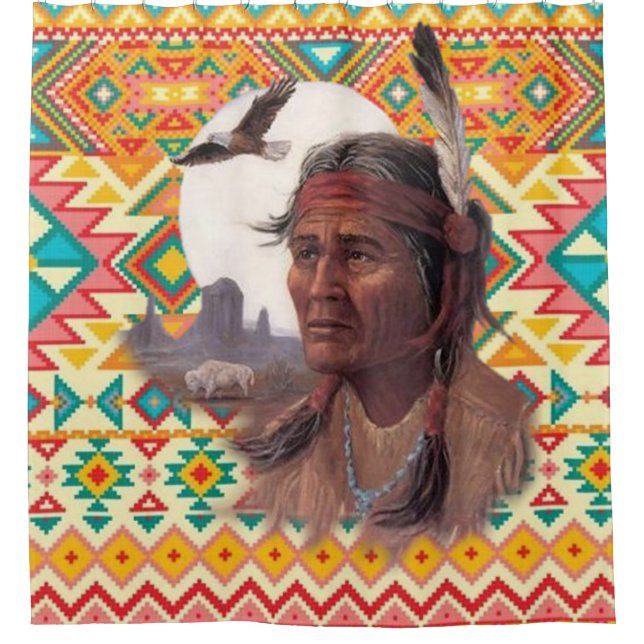 Geist des Vaters Adler Duschvorhang (Vorderseite)