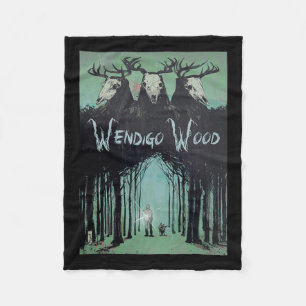 Geist des Waldes Kryptid Wendigo Wald Fleecedecke