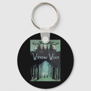 Geist des Waldes Kryptid Wendigo Wald Schlüsselanhänger