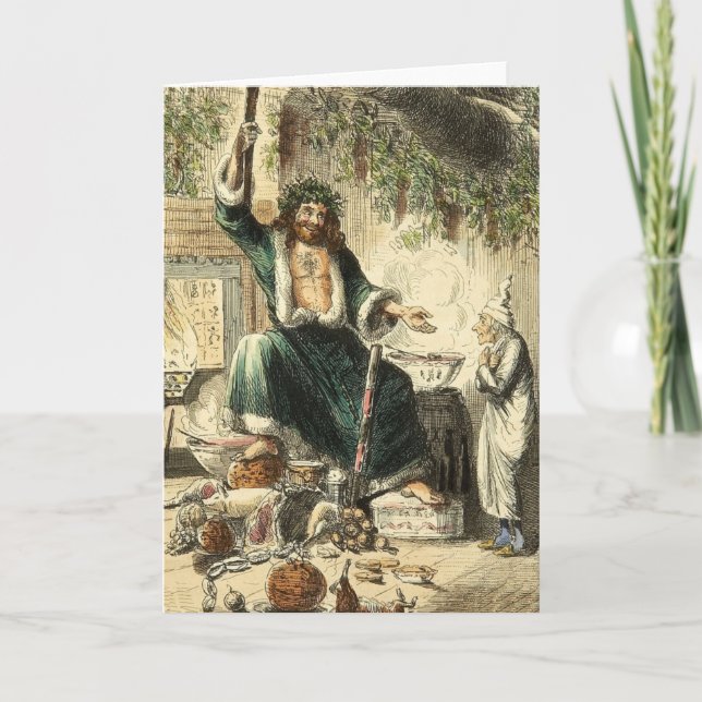 Geist des Weihnachtsgeschenks eine Feiertagskarte (Vorderseite)