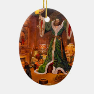 Geist des Weihnachtsgeschenks Keramikornament