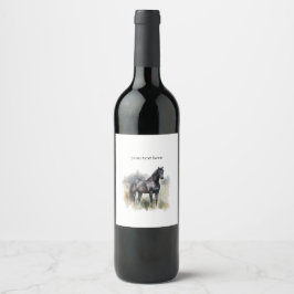 Geist des Wilden Stallion, Brauch Weinetikett