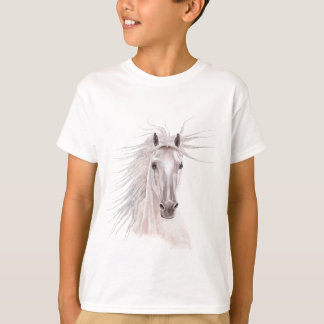 Geist des Wind-Pferds - Weinlese T-Shirt