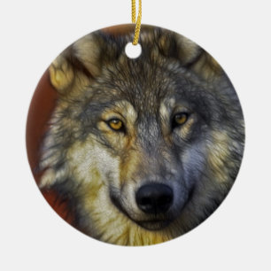 Geist des Wolfes - Therian Wolf-Fotogeschenke Keramik Ornament