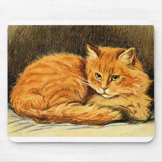 Geist, eine Ingwer-Schönheitskatze Mousepad (Vorne)