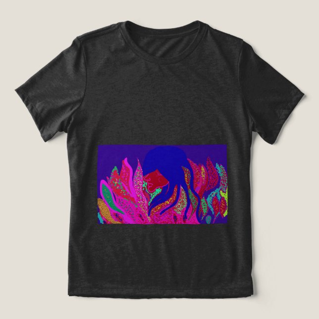 Geist einer Ballerina Tri-Blend Shirt (Design Vorderseite)