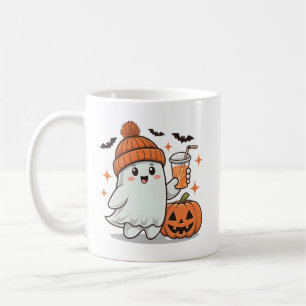 Geist, Fledermäuse, Pumpkin und Trinken, Niedliche Kaffeetasse