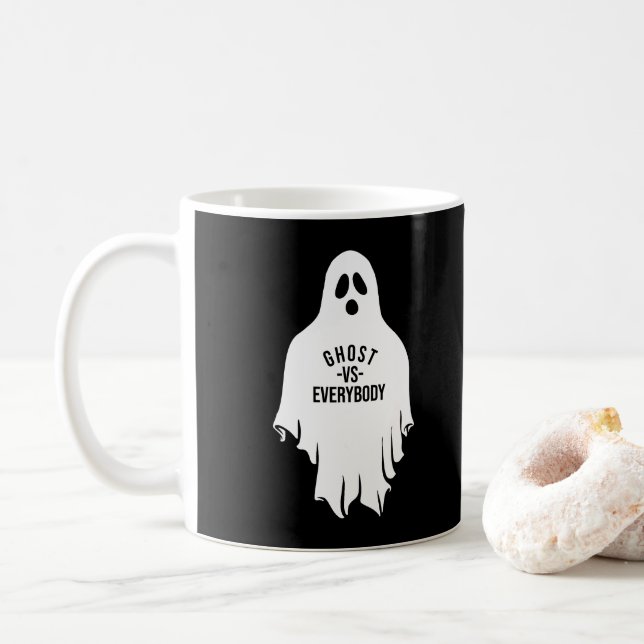 Geist gegen Jedermann Kaffeetasse (Mit Donut)