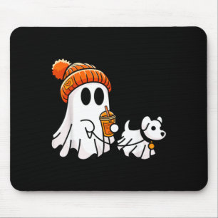Geist gehender Hund lustiges Halloween-Kostüm Mousepad