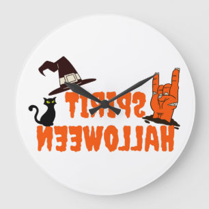 Geist Halloween Große Wanduhr