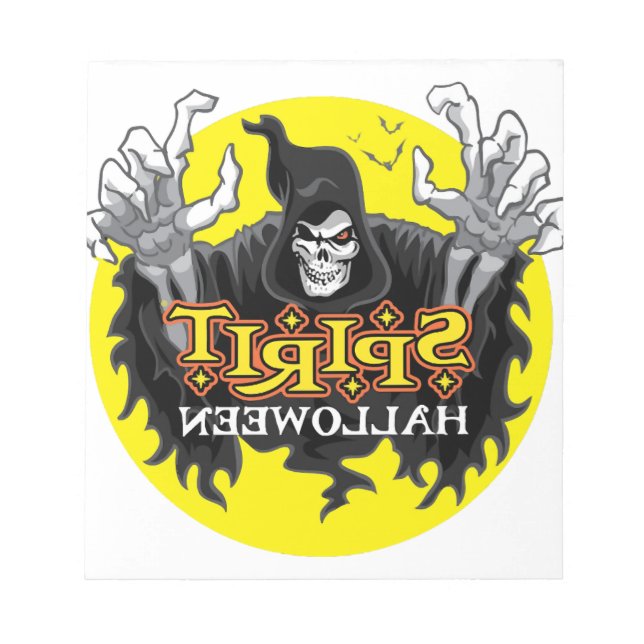 Geist Halloween Notizblock (Vorderseite)