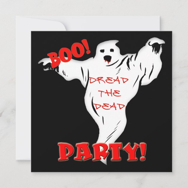 Geist-Halloween-Party-Einladung Einladung (Vorderseite)