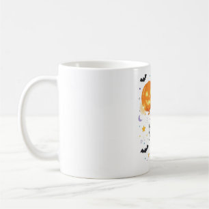 Geist hält Kürbisballon Halloween-Kunst Kaffeetasse