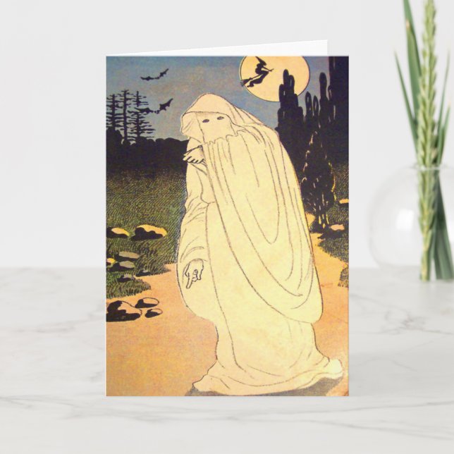 Geist-Hexe-Schläger-Mond-Geist Karte (Vorderseite)