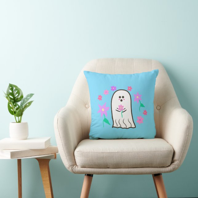 Geist in einem Blumengarten Kissen (Stuhl )