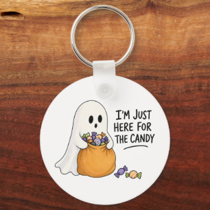 Geist ist nur hier für die Halloween Süßigkeiten I Schlüsselanhänger