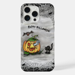 Geist, Katze, Fledermaus und Kürbis, Frohes Hallow iPhone 15 Pro Max Hülle