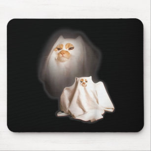 Geist-Katze Meme Lustiges Halloween Männer Frauen Mousepad