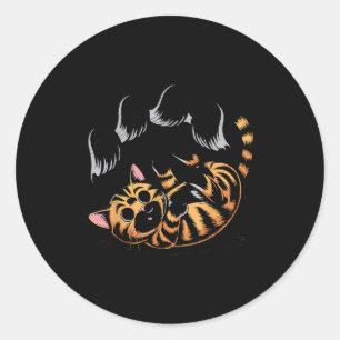 Geist Katzen Meme Lustiges Halloween Soky Kitty  Runder Aufkleber