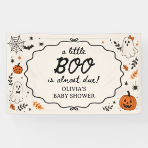 Geist Klein Boo Ist Fällig Halloween Baby Shower Banner
