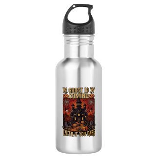 Geist kommt Halloween Spukhaus Kürbisse B Edelstahlflasche