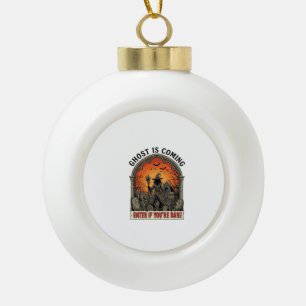 Geist kommt Hexe Friedhof Zombie Hände Hallo Keramik Kugel-Ornament